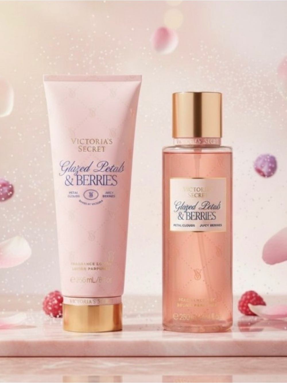 VICTORIA SECRET GLAZED PETALS AND BERRIES